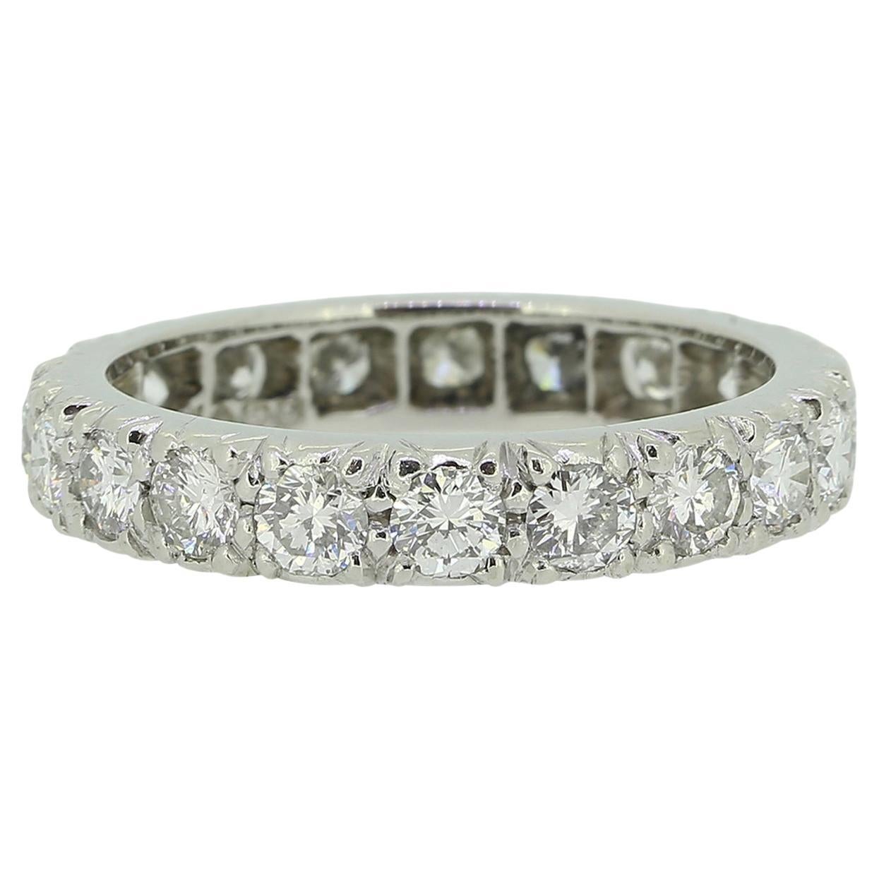 Vintage 2.00 Carat Diamond Full Eternity Ring Size K