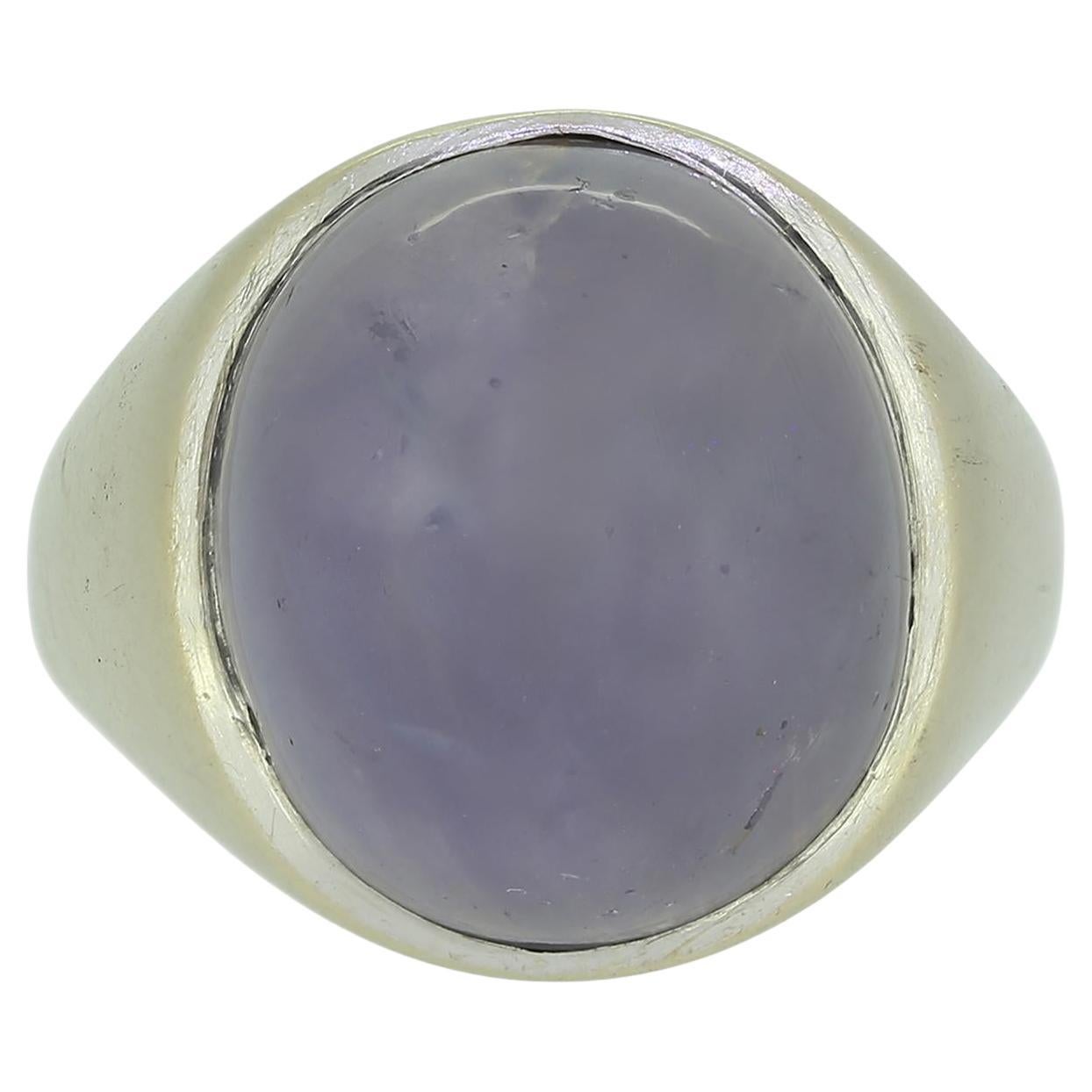 Vintage 20.00 Carat Cabochon Sapphire Ring