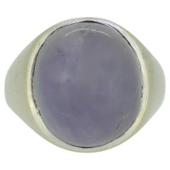 Vintage 20.00 Carat Cabochon Sapphire Ring