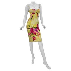 Vintage 2000-s Dolce & Gabbana floral print corset dress