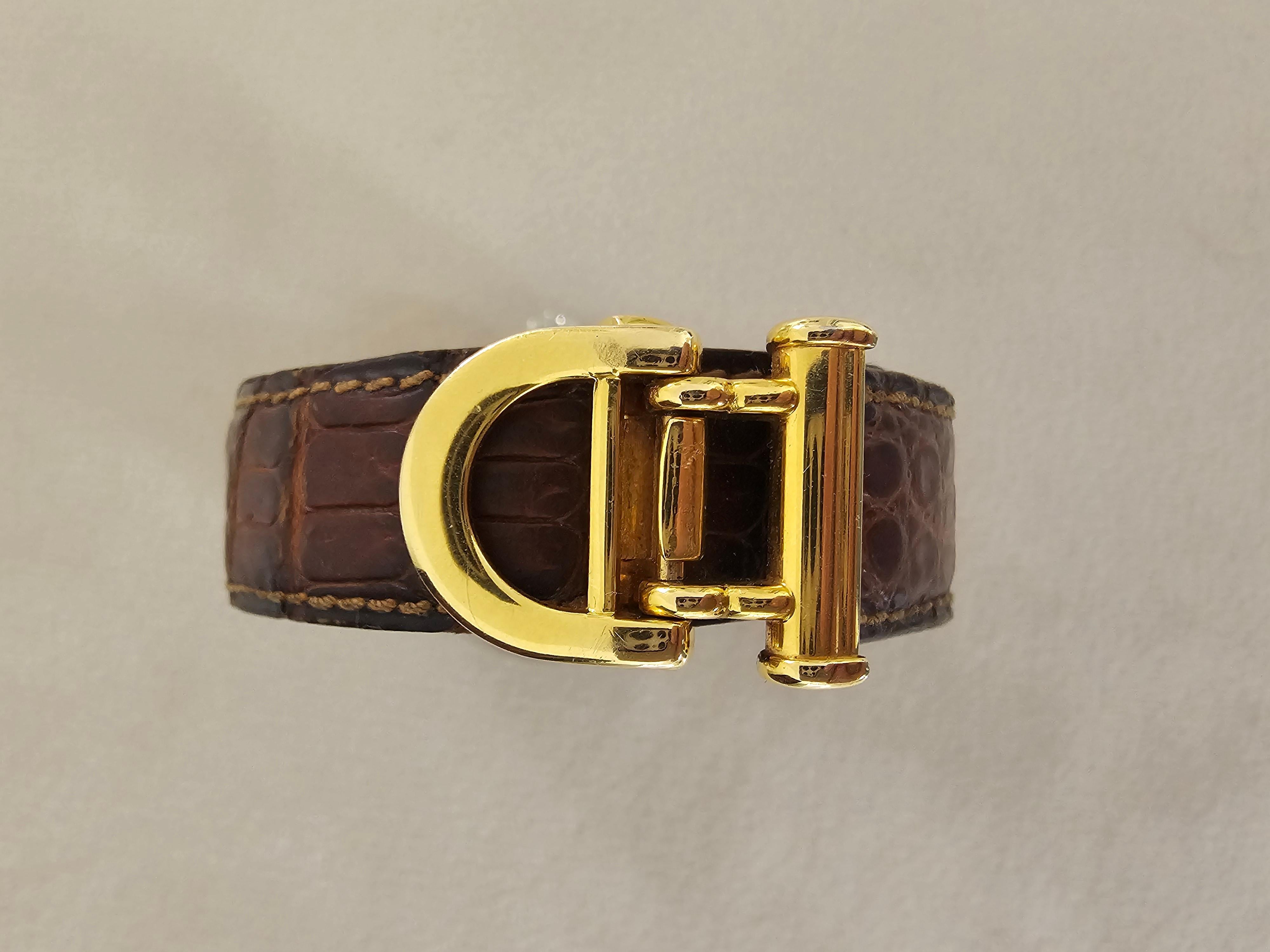 Vintage 2000 Tabbah Swiss Made Watch Personal Quarta Gold 18K im Zustand „Gut“ im Angebot in 'S-HERTOGENBOSCH, NL