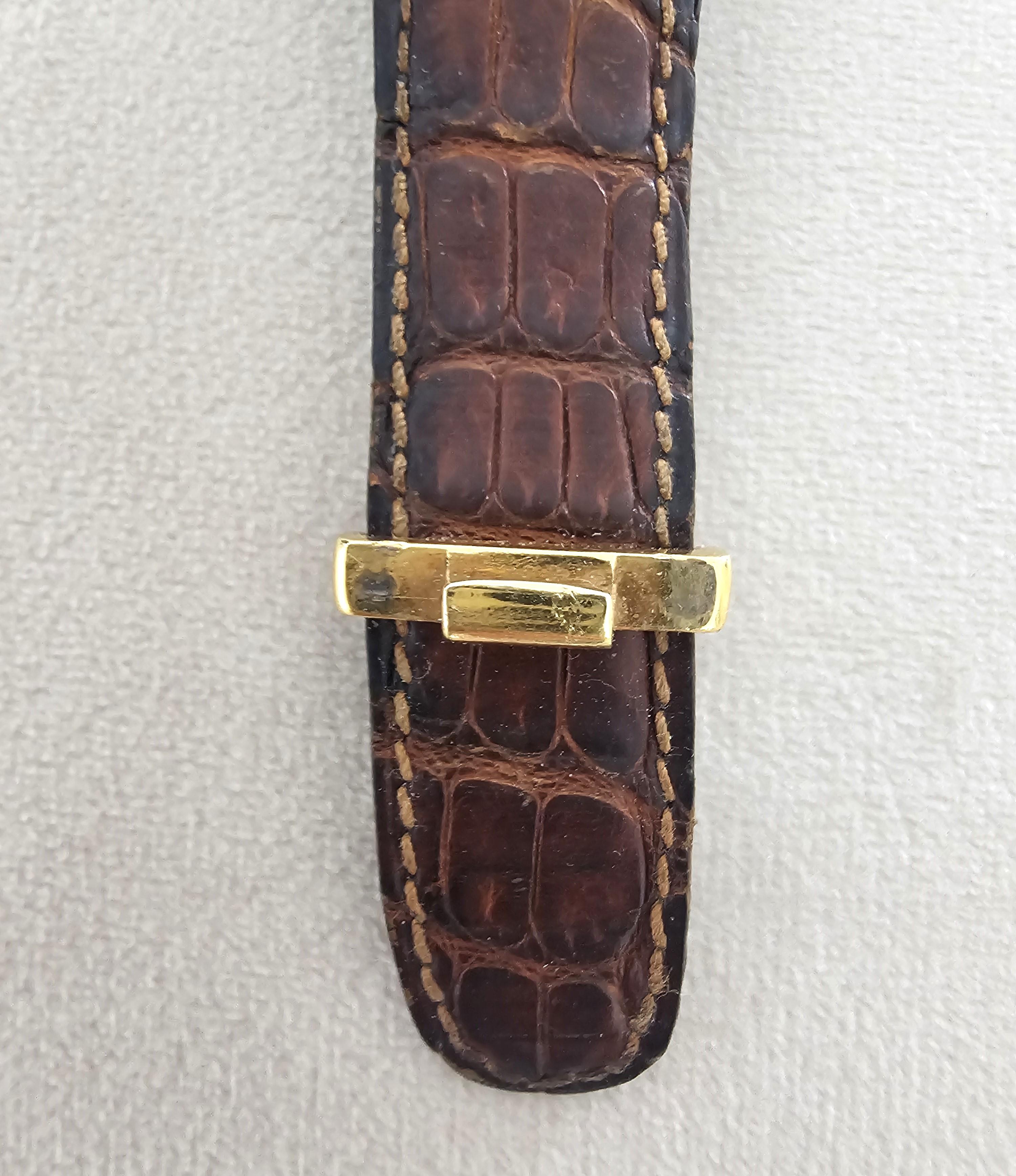 Vintage 2000 Tabbah Swiss Made Watch Personal Quarta Gold 18K im Angebot 5