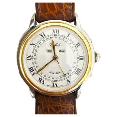 Vintage 2000 Tabbah Swiss Made Watch Personal Quarta Gold 18K