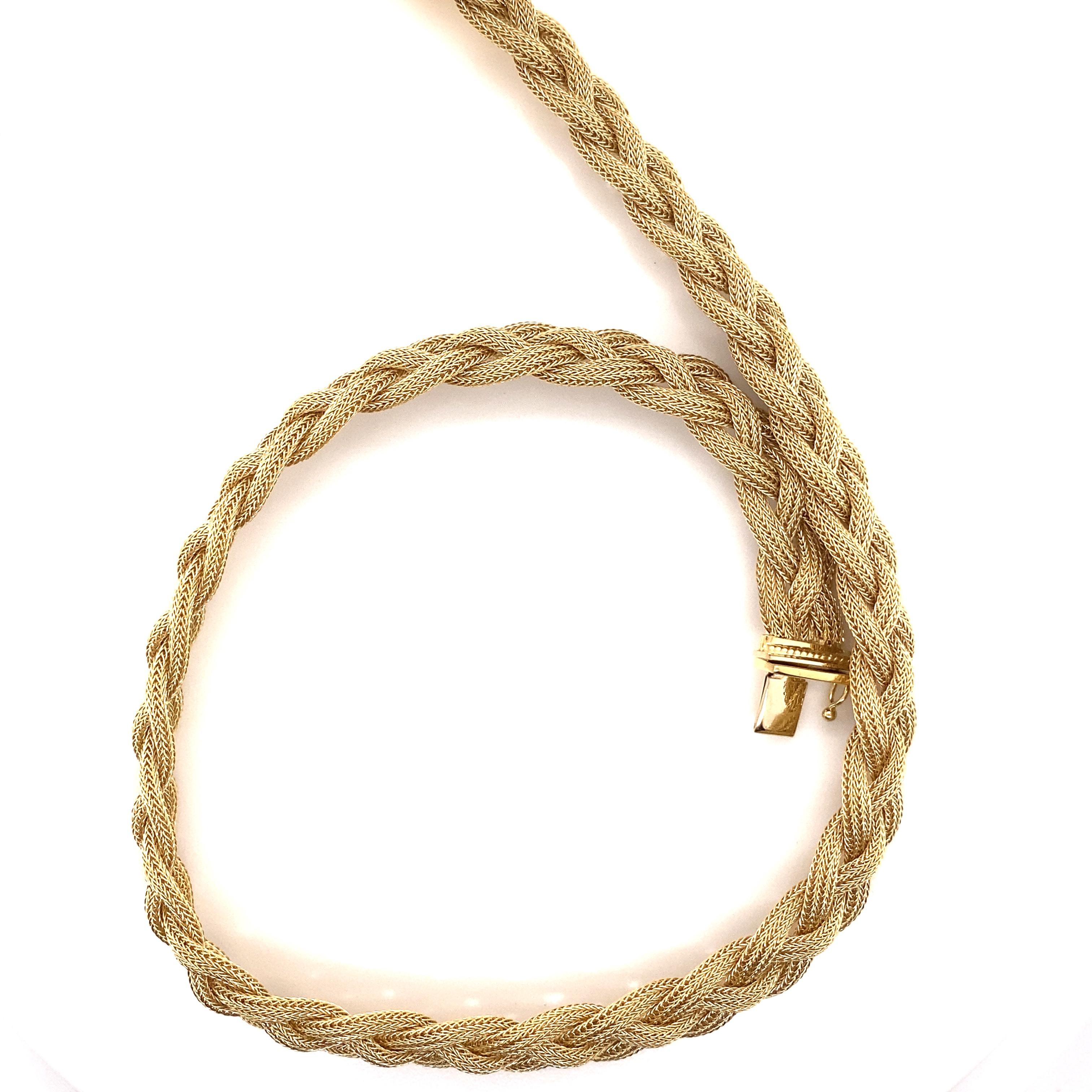 braided rope necklace