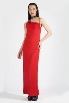 Vintage Versus Versace 2000’s Asymmetrical Neckline Dress