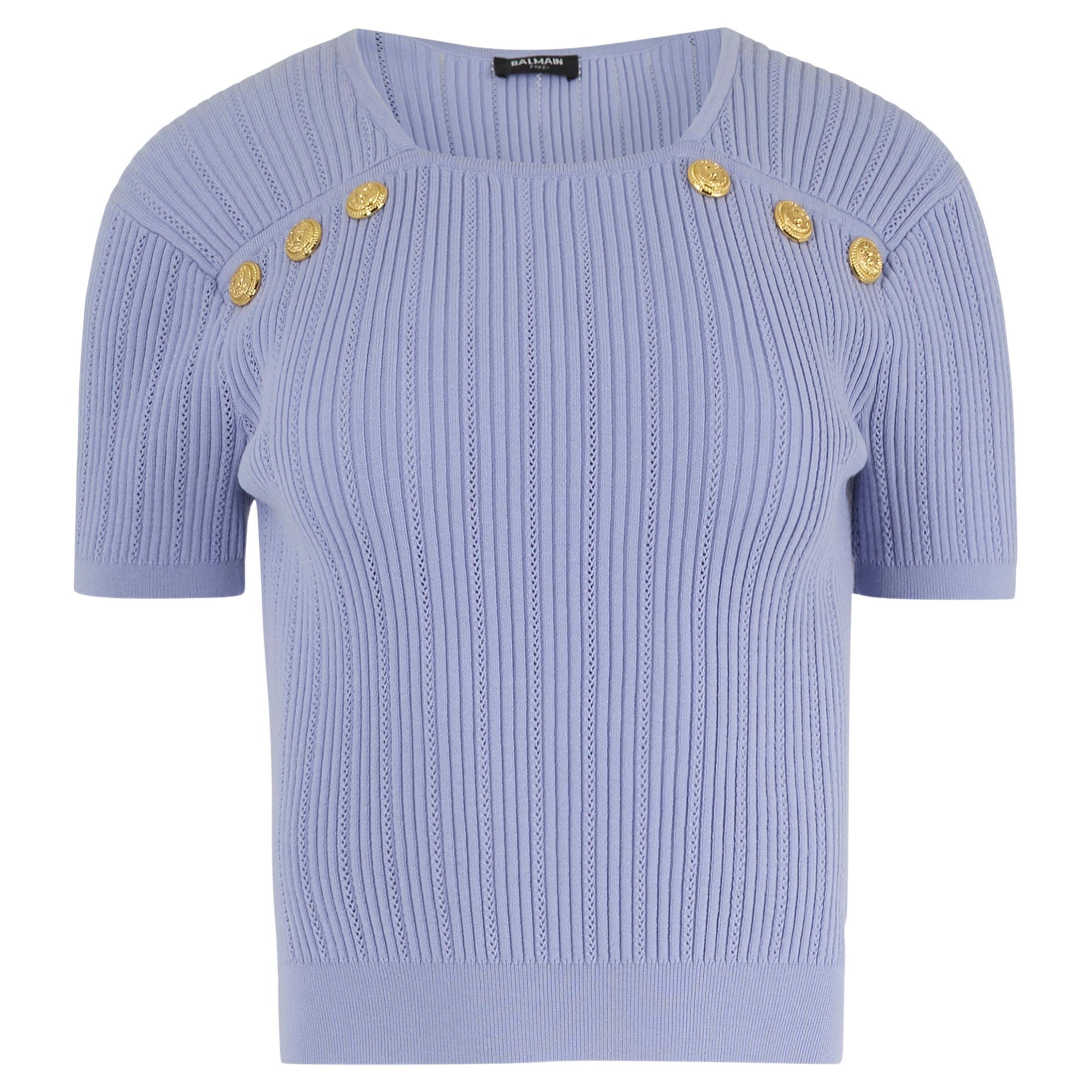 Vintage 2000 Balmain - Top a coste lilla in vendita