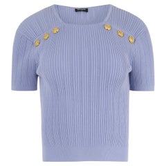 Vintage 2000's Balmain Lilac Ribbed Top