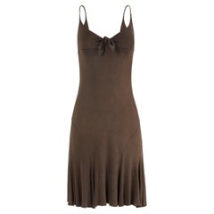 Vintage 2000's Blumarine Brown Bow Dress