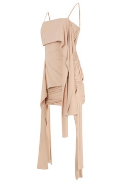 Vintage 2000's Blumarine Pink Nude Drap Dress