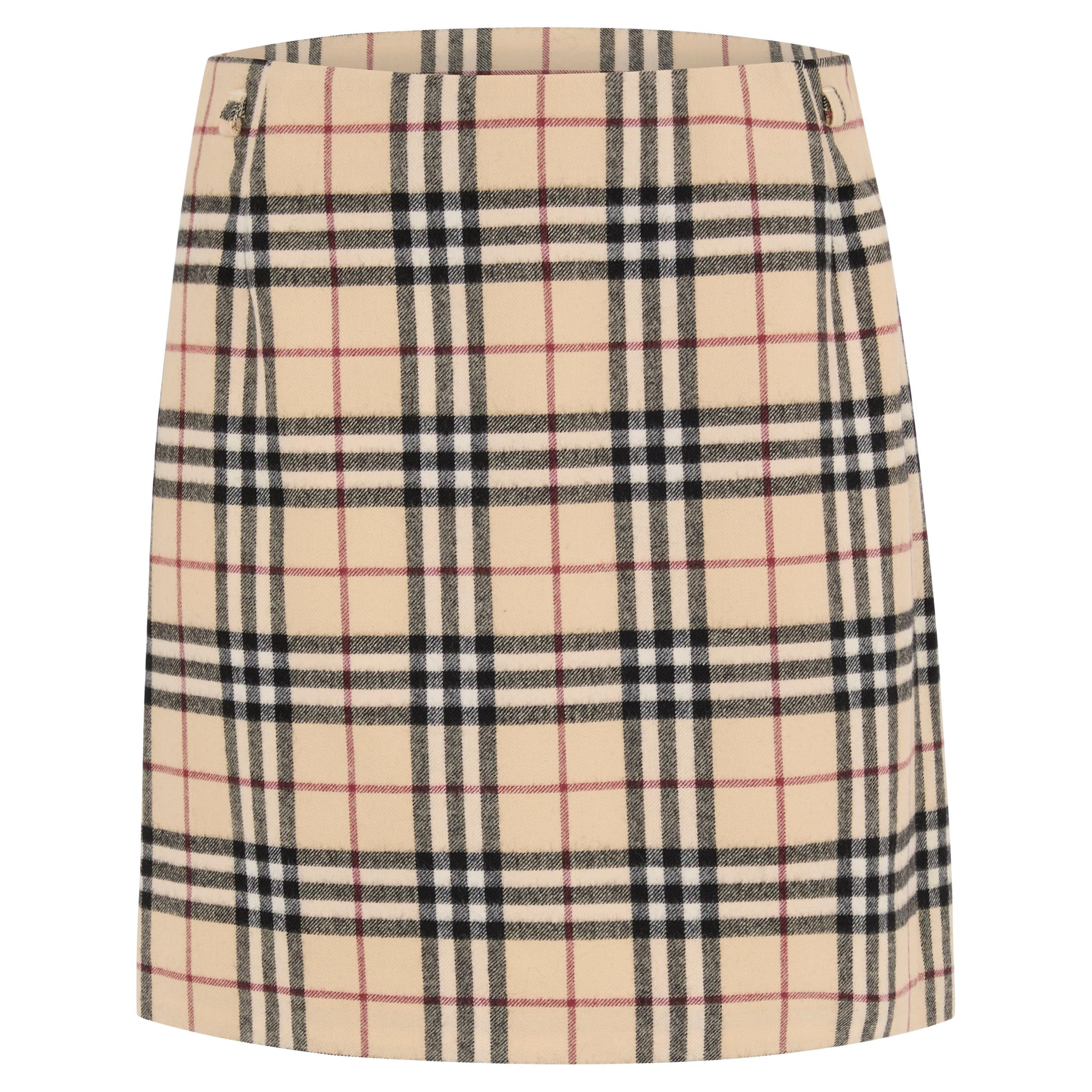 Vintage 2000's Burberry Wool Skirt