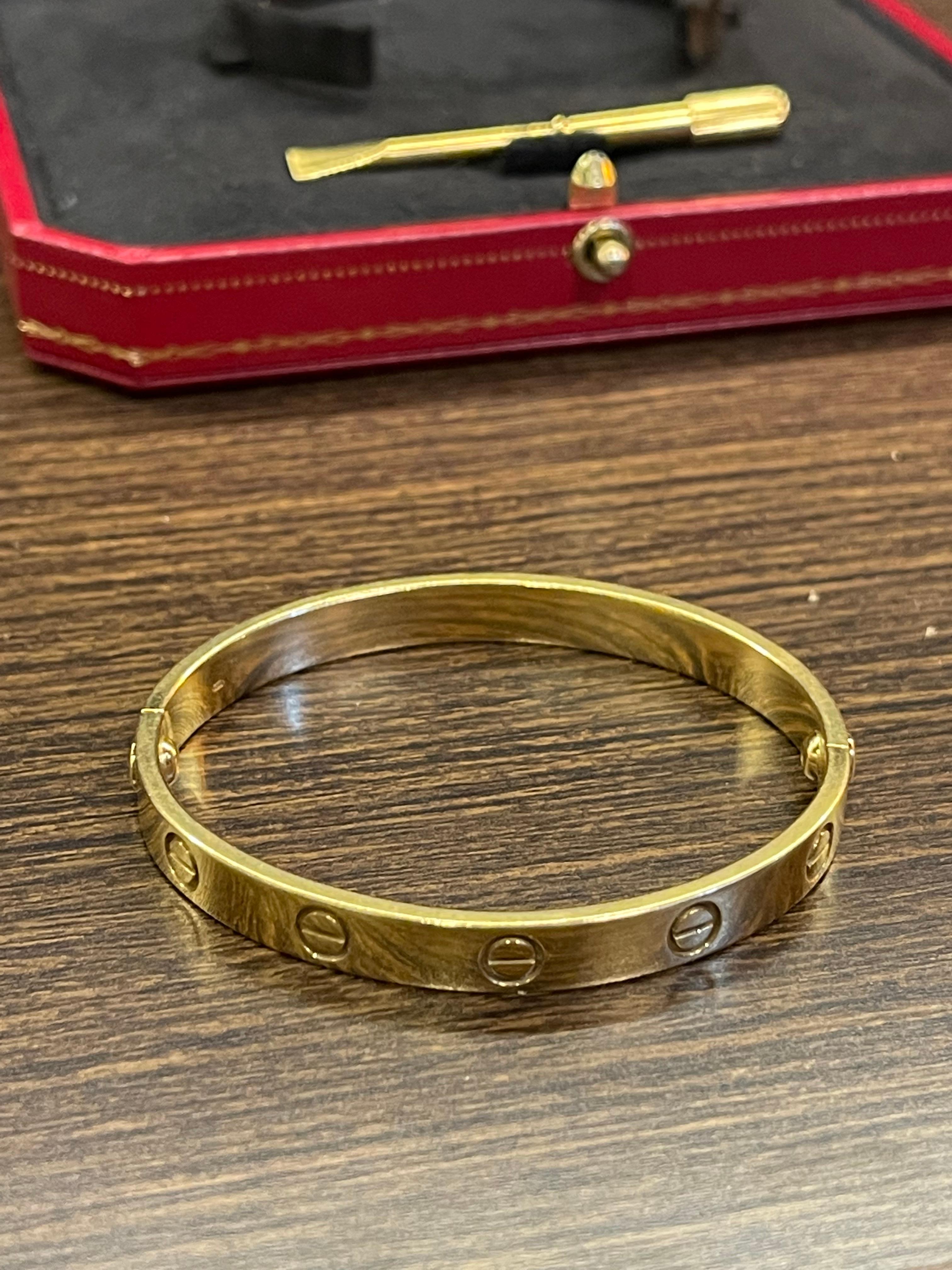 cartier love bracelet receipt