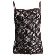 Vintage 2000's Christian Lacroix Bazar Lace & Sequin Knit Top