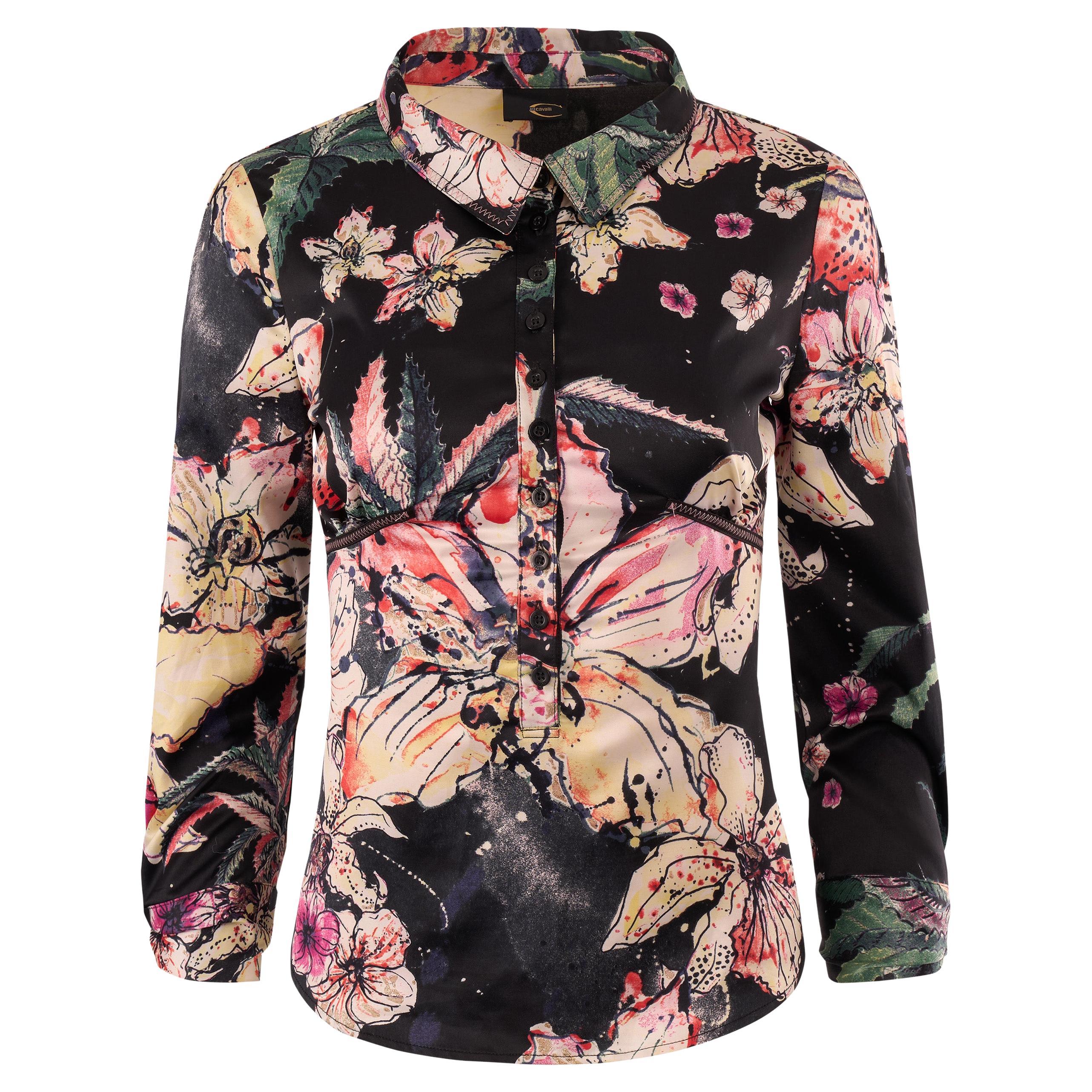 Camicia floreale Just Cavalli vintage degli anni 2000 in vendita
