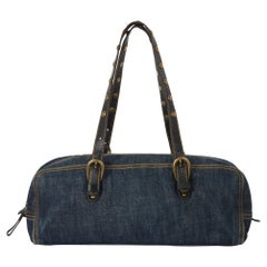 Vintage 2000's Miu Miu Denim Bowling Bag