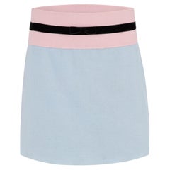 Vintage 2000's Miu Miu Wool Bow Skirt