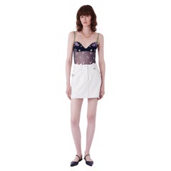Top Corsé Vintage La Perla 2000's Navy Floral