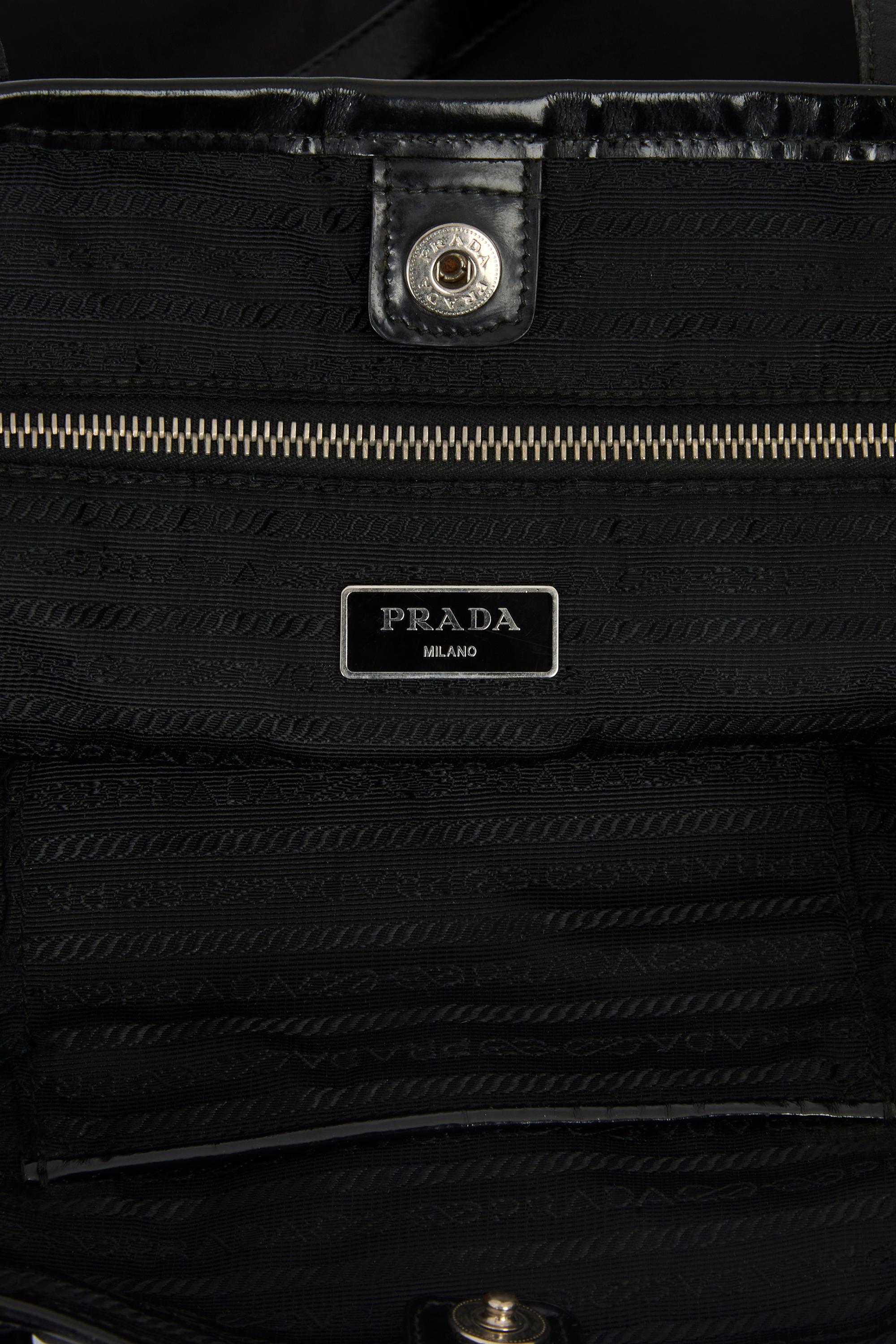 Vintage 2000's Prada Black Nylon Tote Excellent état - En vente à London, GB