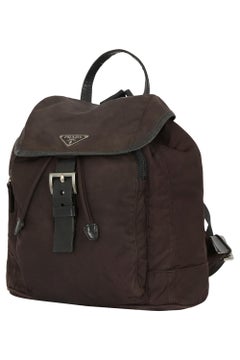 Vintage 2000's Prada Brown Nylon Backpack