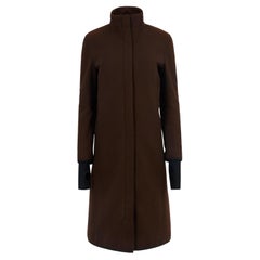 Vintage 2000's Prada Brown Wool Coat