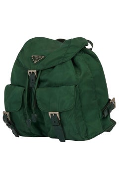 Vintage 2000's Prada Green Nylon Backpack