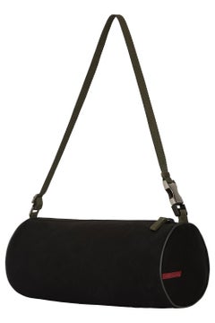 Vintage 2000's Prada Nylon Cylindrical Shoulder Bag