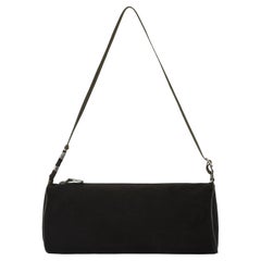 Vintage 2000
s Prada Nylon Cylindrical Shoulder Bag