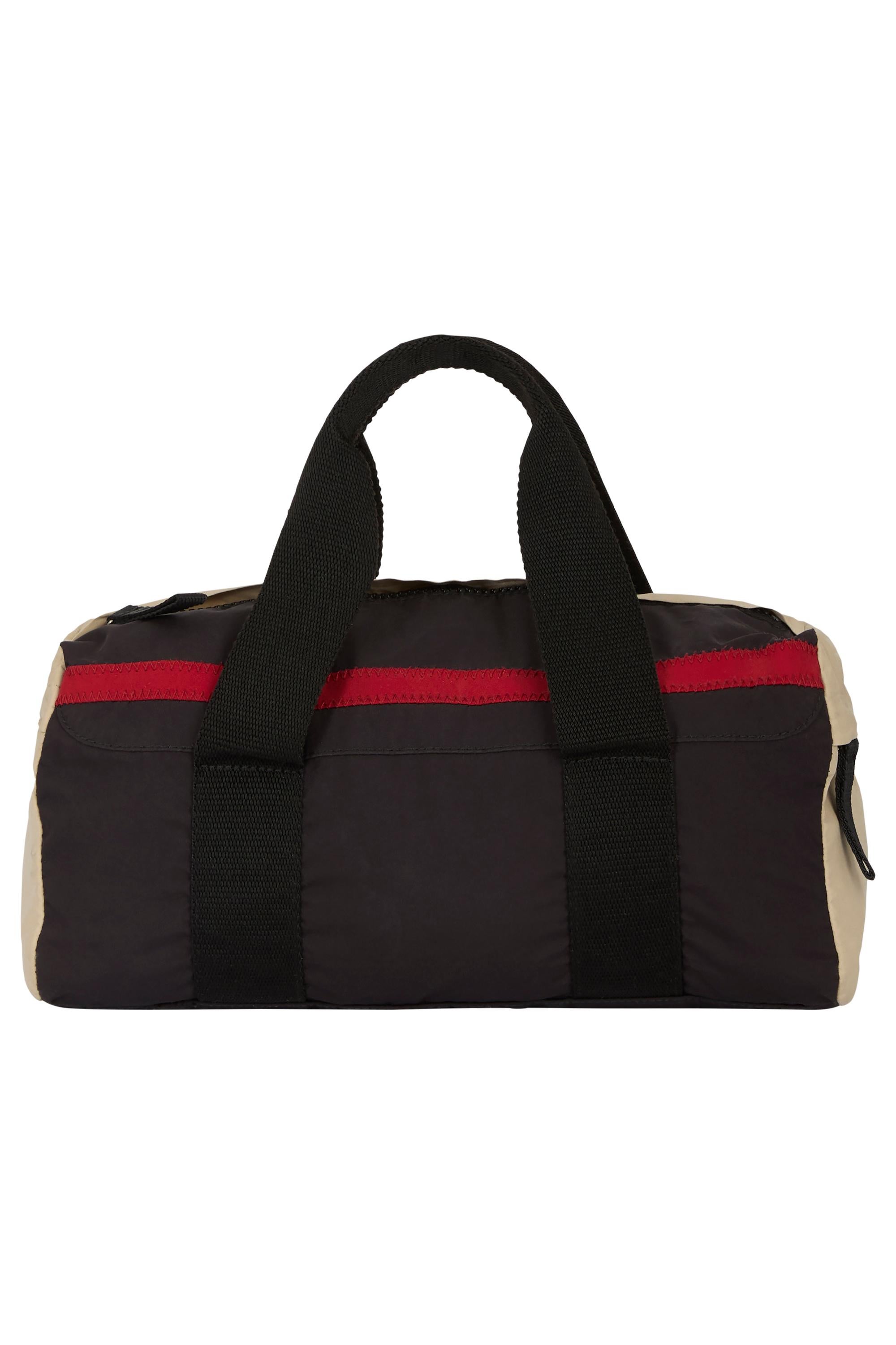 Beige Vintage 2000's Prada Two Tones Mini Duffle Tote en vente