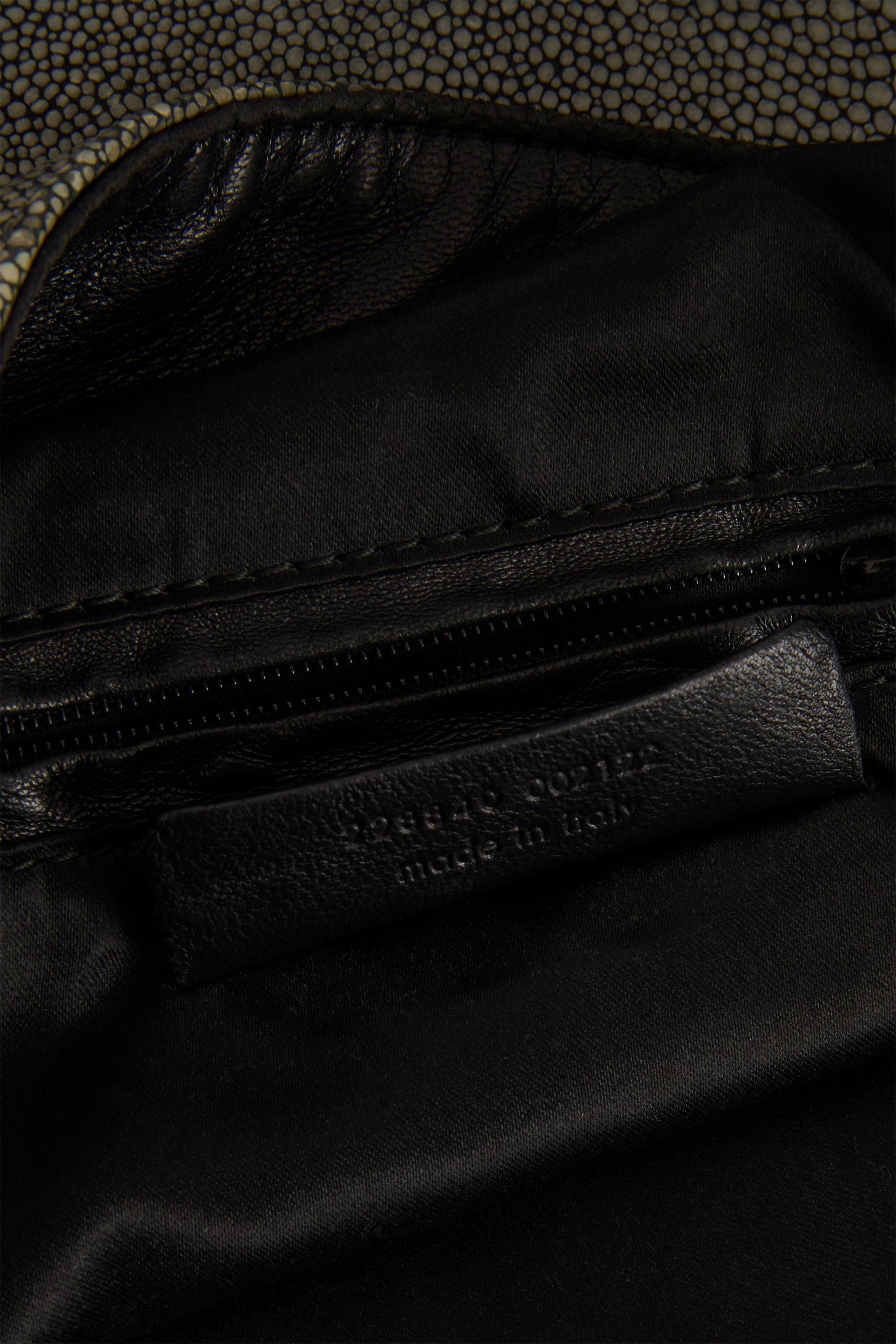 Vintage 2000's Yves Saint Laurent Grau Leder Hobo Tasche im Zustand „Hervorragend“ im Angebot in London, GB