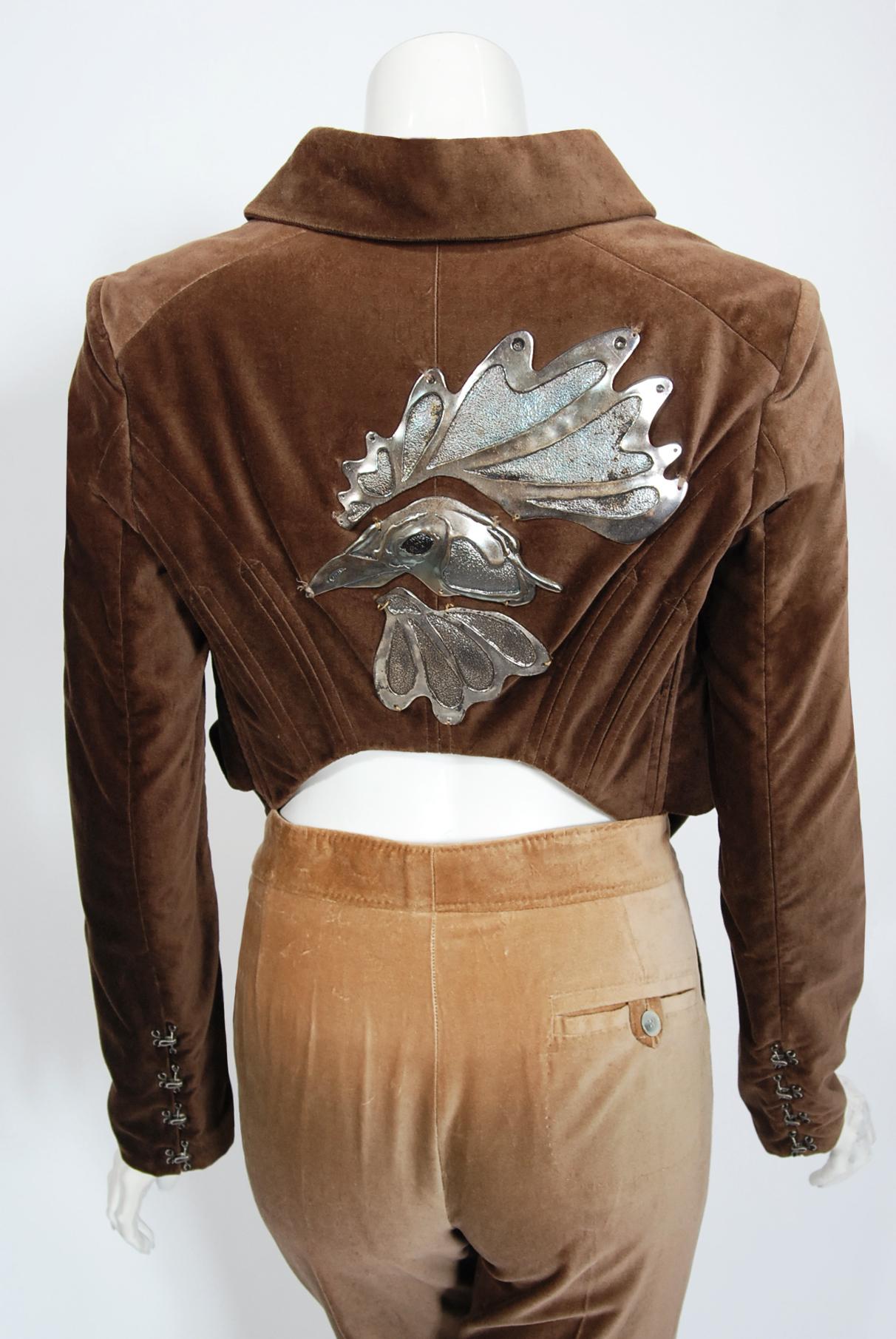 Vintage 2001 Chloe by Stella McCartney Ombré Velvet Cropped Jacket Pants & Boots 5