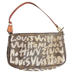 Vintage 2001 Louis Vuitton x Stephen Sprouse Monogram Graffiti Pochette