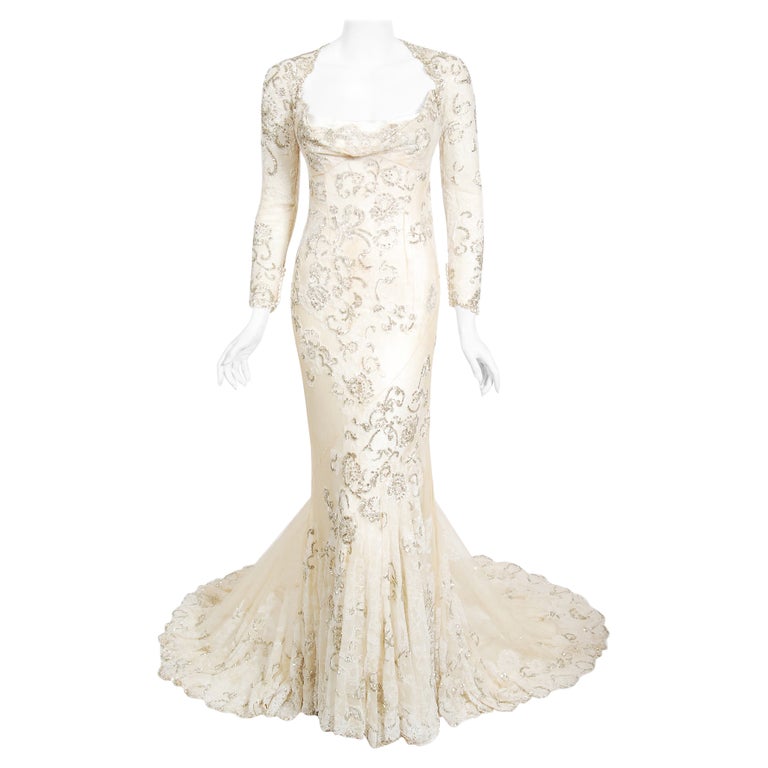 Vintage 2003 Christian Dior by Galliano Haute Couture Beaded Lace