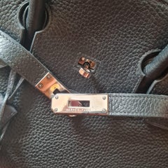 Vintage 2004 Hermes Black Togo Birkin 35 PHW Bag