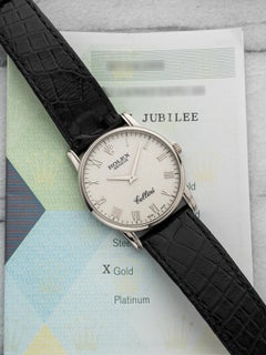 Vintage 2005 Rolex Cellini 18K WG 5116 Manual White Anniversary Dial 33mm