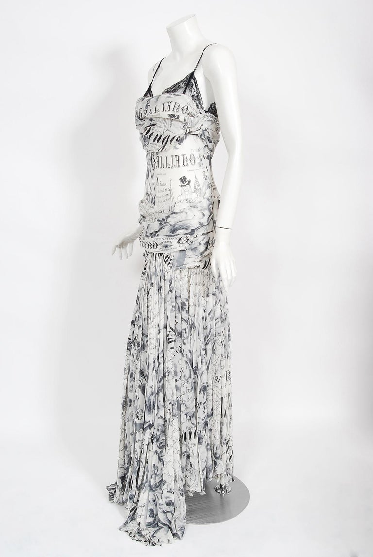 JOHN GALLIANO silk and lace singlet