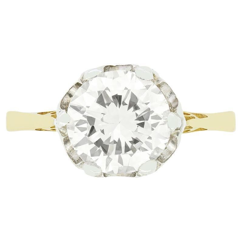 Vintage 2.04ct Diamond Solitaire Ring, c.1950s