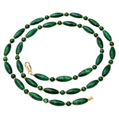 Collana di malachite vintage