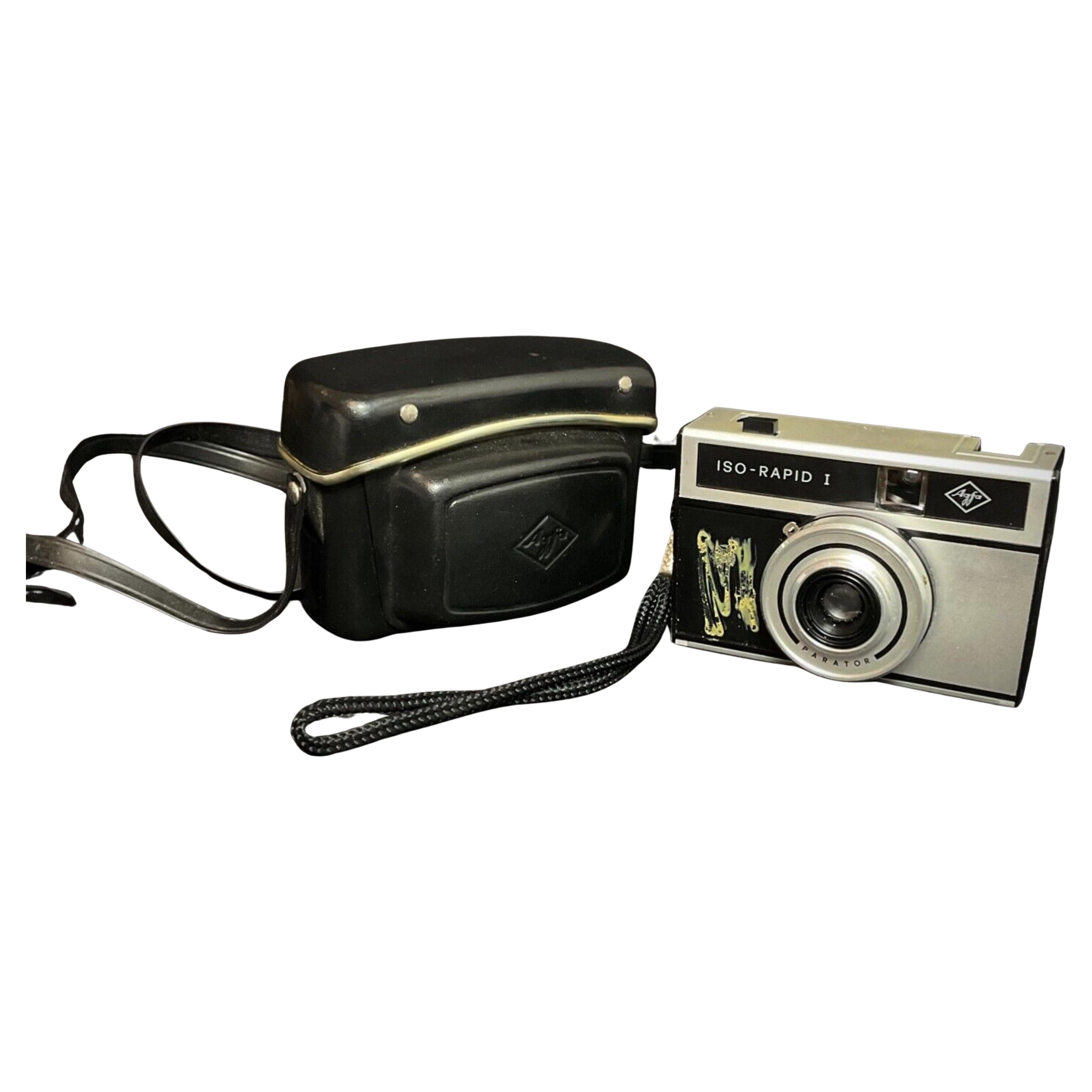 Vintage Siglo XX Cámara Agfa isa-Rapid 1 con estuche - 2Y575
