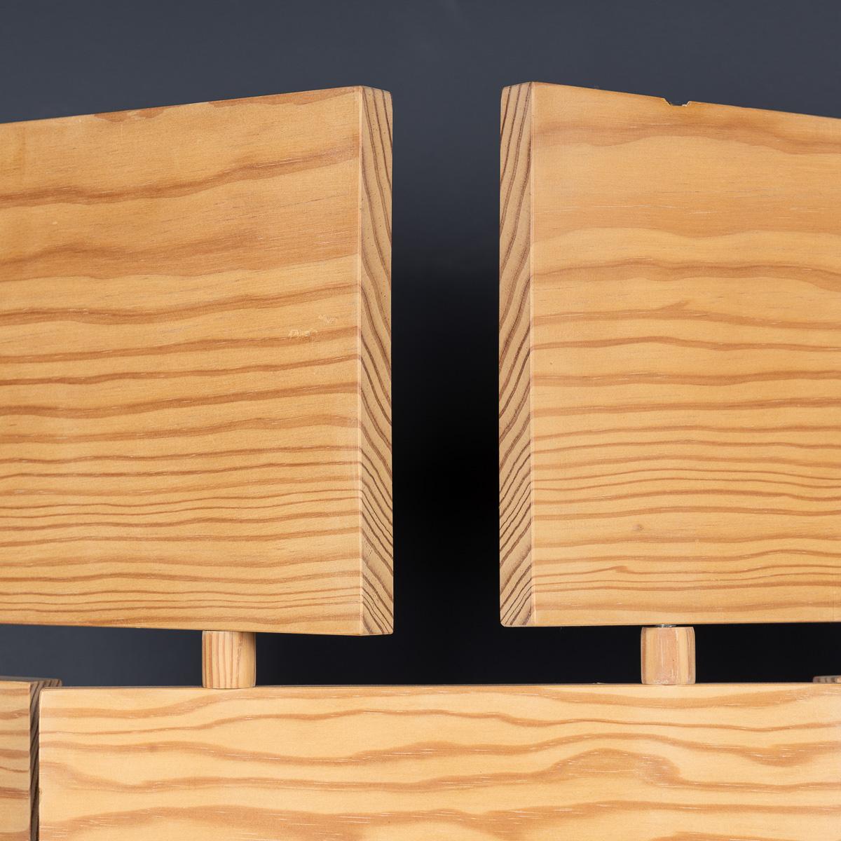 Autre Vieux écran en bois de pin articulé du 20ème siècle, vers 1980 en vente