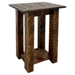 Used 20th Century Benchmade Oak Rustic Accent Table