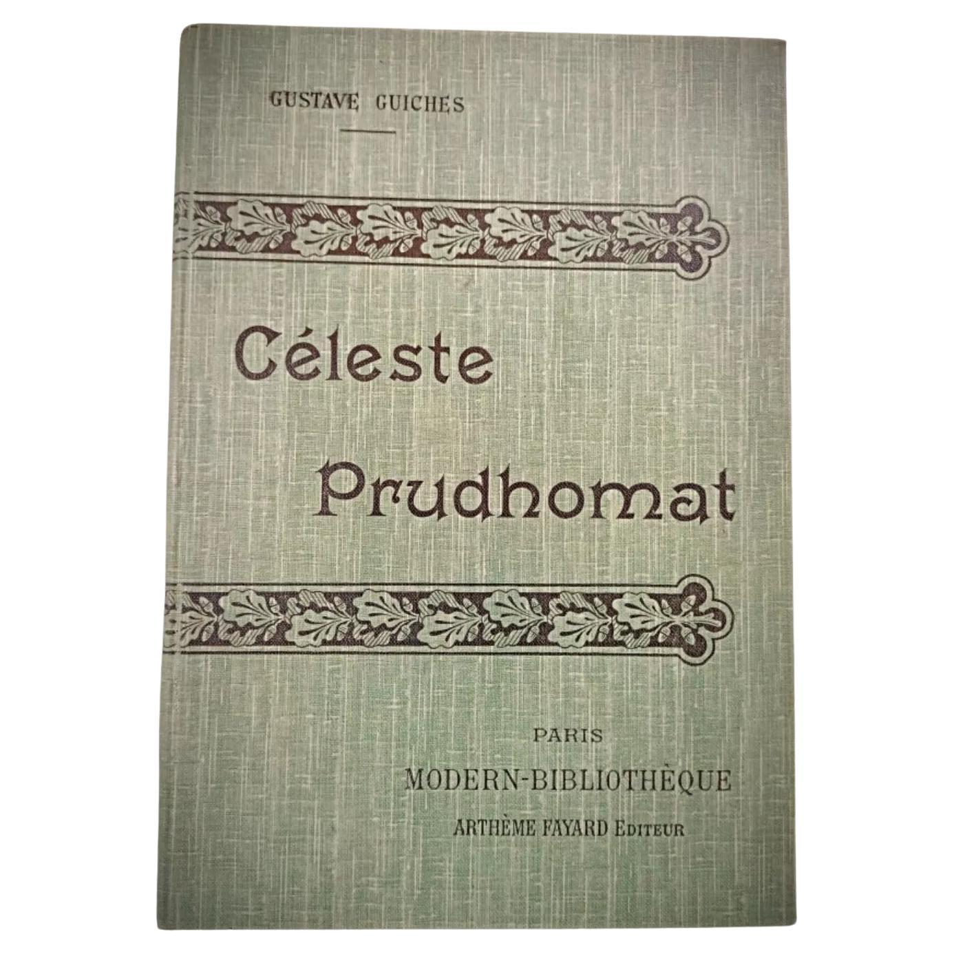 Vintage 20th Century Book "Céleste Prudhomat" by Gustave Guiches - Paris - 2Y240