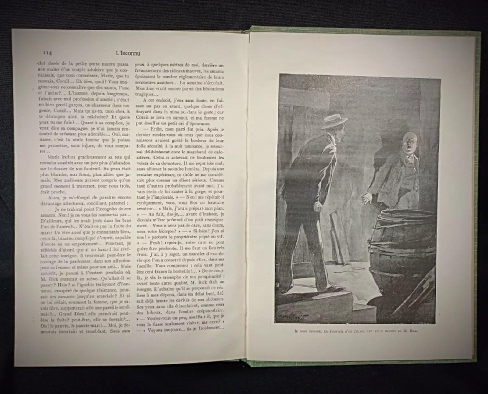 Vintage-Buch „L'Inconnu“ von Paul Hervieu aus dem 20. Jahrhundert, Paris, 2Y239, Vintage (Französisch) im Angebot