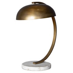 Lámpara de mesa vintage de latón del siglo XX estilo Christian Dell c.1970