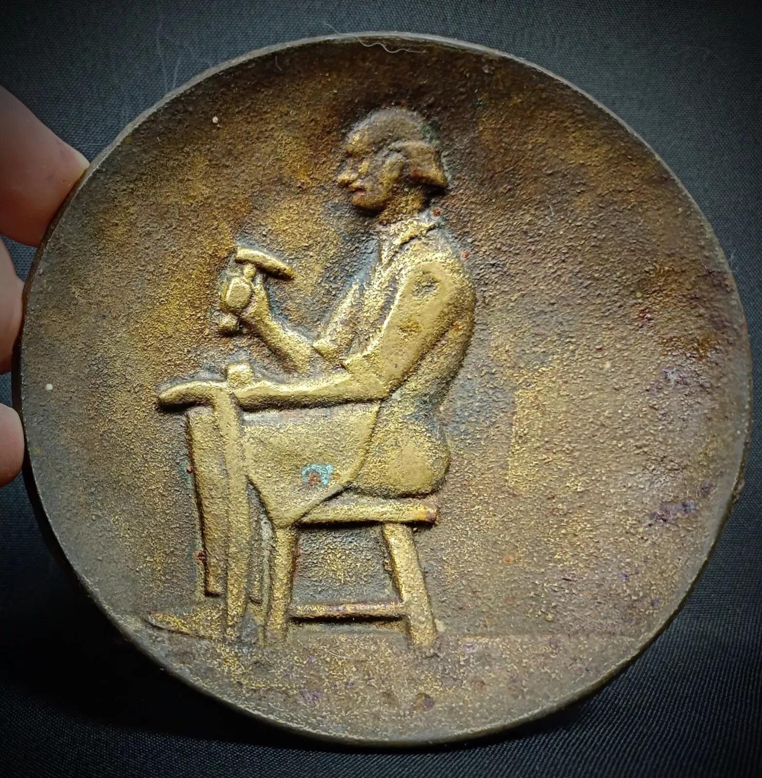 Plat à bijoux vintage du 20ème siècle signé « Clenget » - 2Y213 Bon état - En vente à Bordeaux, FR