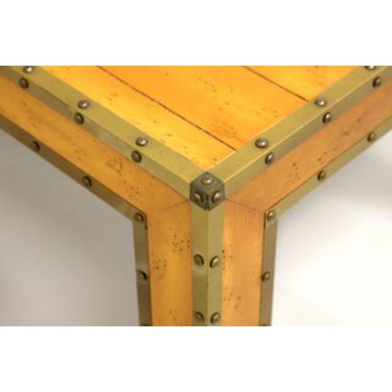 Late 20th Century Vintage Campaign Style Pine Accent Table 2