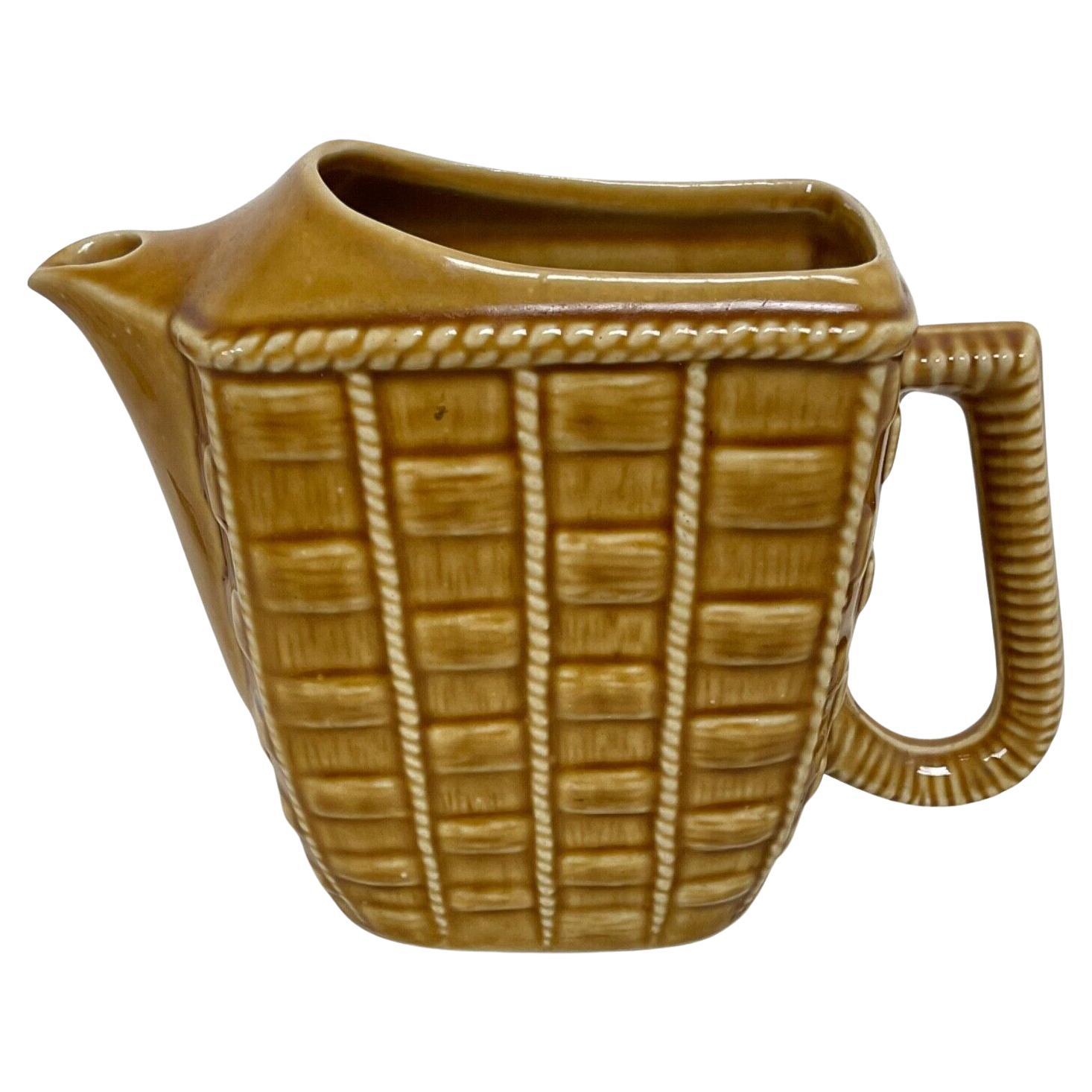 Vintage 20th Century Ceramic Pitcher – Handmade Design - 2Y506