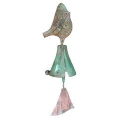 Vintage 20th Century Cosanti Bronze Fish Wind Chime