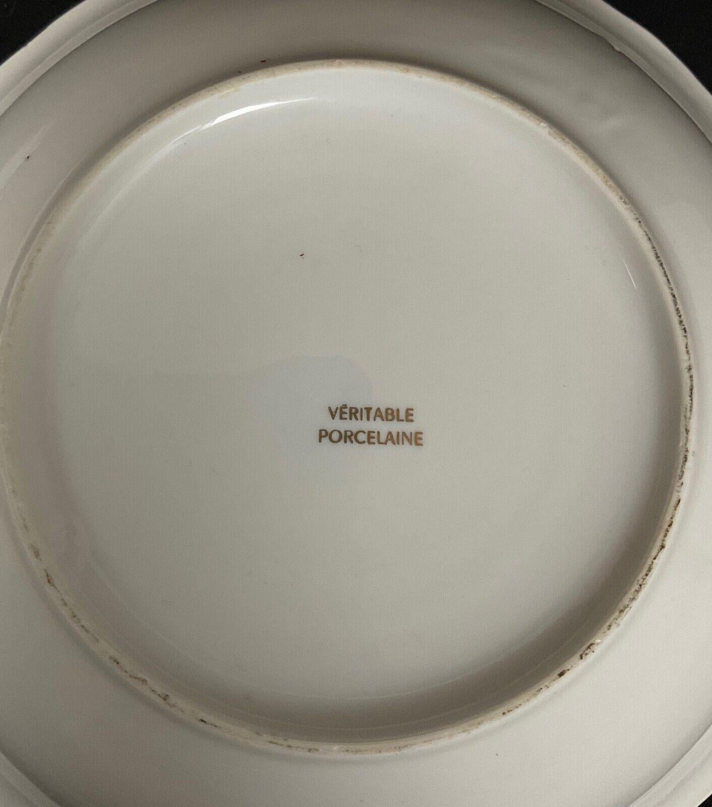 Plato hondo de porcelana vintage del siglo XX - Diseño Fragonard - 2Y509 en venta 1
