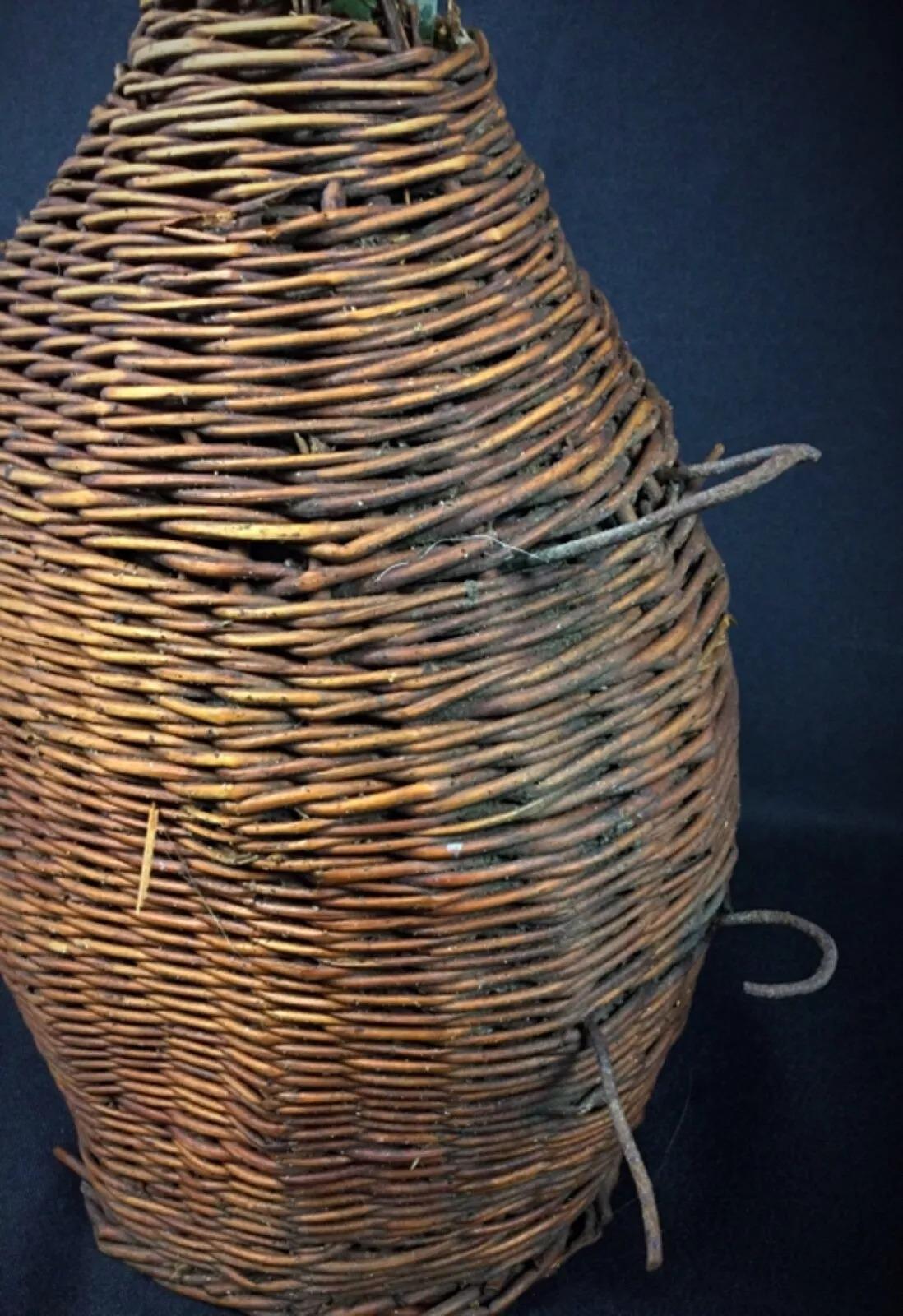 Bouteille Demijohn Vintage du 20ème siècle avec couvercle en osier - Pas de bouchon - 2Y280 en vente 1