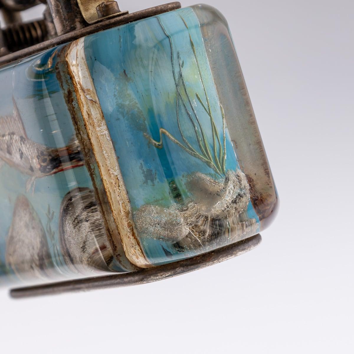 Vintage 20. Jahrhundert Dunhill Half-Giant Aquarium Tischfeuerzeug c.1950 im Angebot 8