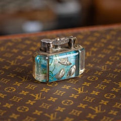 Vintage 20th Century Dunhill Half-Giant Aquarium Table Lighter c.1950